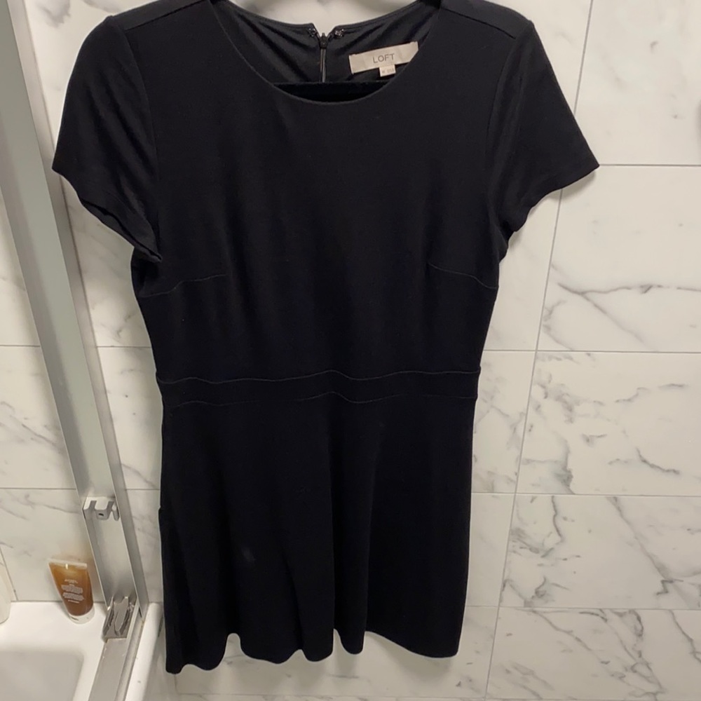 black dress from loft